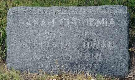 SARAH EUPHEMIA
Wife of William
Apr 15, 1871
Jan 2, 1921 003.jpg