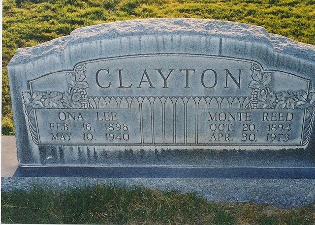 Monte Reed and Ona Lee Clayton
