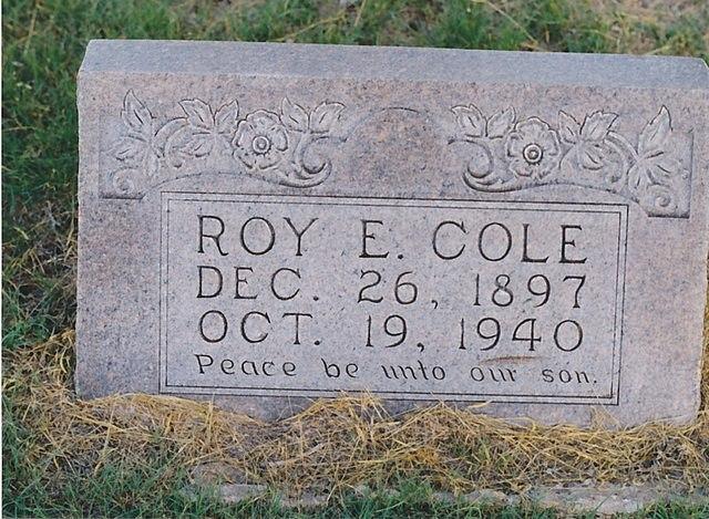 Roy E Cole