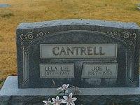 Joe L and Lela Lee Cantrell