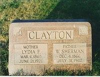 W Sherman and Lydia F Clayton